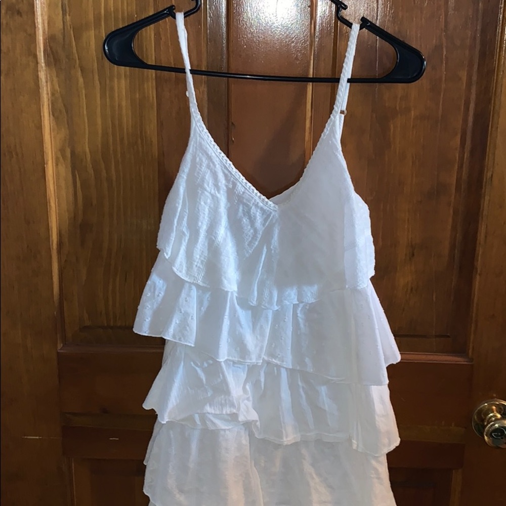 White swimsuit coverup
